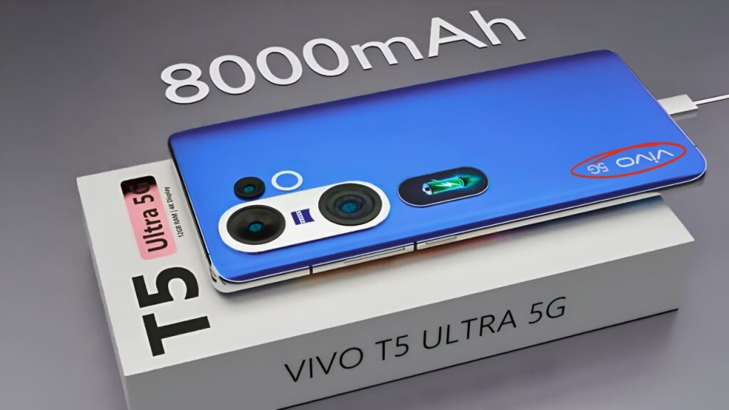 Nuevo Vivo T5 Ultra: Smartphone con batería de 8000mAh, 12GB de RAM y 256GB de almacenamiento para máximo rendimiento